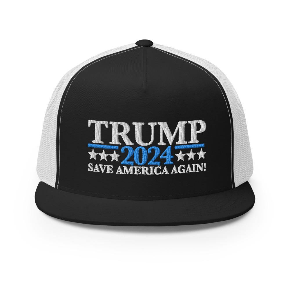 Trump 2024 Save America Again Trucker Cap - Trump Save America Store 2024