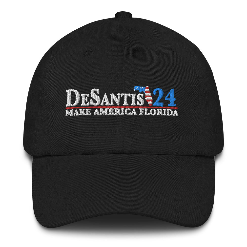 Make America Florida Hat Ron, DeSantis 2024 Embroidered Cap
