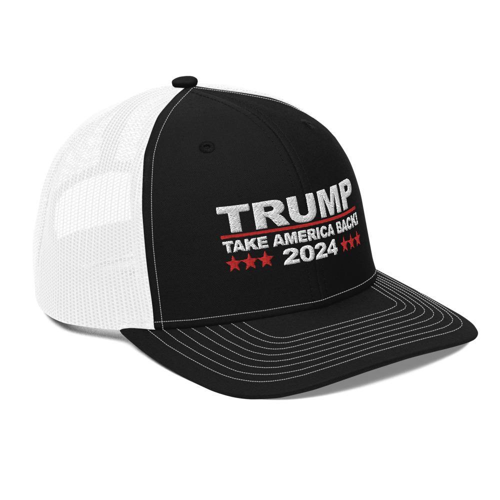 Trump 2024 Take America Back Two Tone Trucker Cap - Trump Save America Store 2024